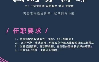 招聘剪辑拍摄短视频文案 招聘！招聘！招个有缘人